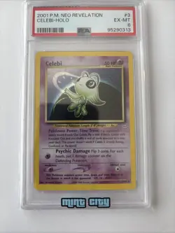 2001 POKEMON NEO REVELATION #3 CELEBI-HOLO PSA 6 - Image 2