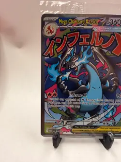 Pokemon Phantasmal Flames Mega Charizard X ex MEP EN 023 Black Star Promo UPC - Image 2