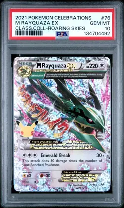 PSA 10 M Rayquaza EX 76/108 Celebrations Classic Collection Pokemon 2021 - Image 1