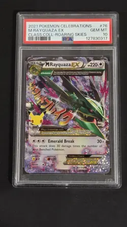 PSA 10 M Rayquaza EX 76/108 Celebrations Classic Collection Pokemon 2021 - Image 1