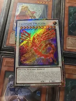 Crimson Dragon - RA04-EN061 - Platinum Secret Rare - 1st Edition - Yugioh - Image 1