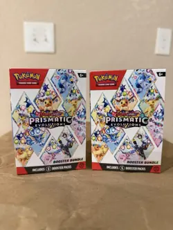 Pokemon TCG Prismatic Evolutions Booster Bundle Sealed x2 (Lot of 2) - Image 2