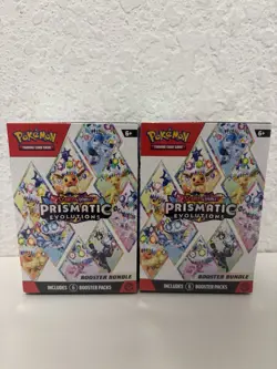 (2x) Pokemon TCG Prismatic Evolutions Booster Bundle LOT OF 2 - Image 1