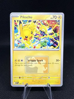 Pokemon Pikachu World Championships Celebration Event WINNER Promo SVP225 NM - Image 1