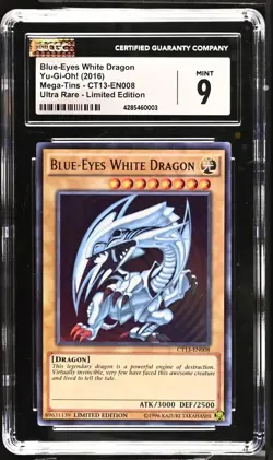 Blue-Eyes White Dragon CT13-EN008 2016 Mega-Tins Limited Edition - CGC/PSA 9 - Image 2