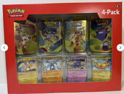Pokemon 151 4 Pack Mini Tins + 4 Promo Cards Sam's Club Bundle - Sealed New - Image 1