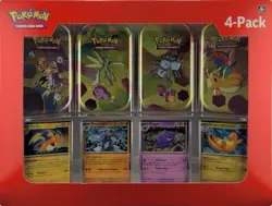Pokemon 151 4 Pack Mini Tins + 4 Promo Cards Sam's Club Bundle - Sealed New - Image 1