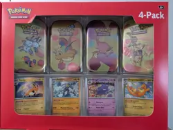Pokemon 151 4 Pack Mini Tins + 4 Promo Cards Sam's Club Bundle - Sealed New - Image 1