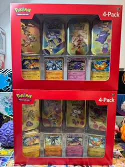 Pokemon TCG: 2 Sam's Club 151 (4 Mini Tins + 4 Promo Cards Bundle) New/ Sealed - Image 1