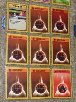 1999 pokemon Cards Lot of 56, Base Set /102 Pikachu, Trainer, Energy, Bulbasaur - Image 5