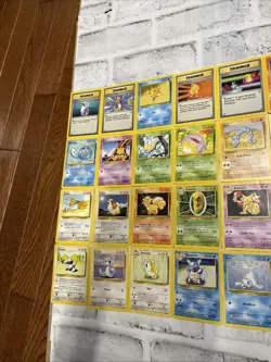 Pokemon Base Set Non Holo Lot of 56 Cards WOTC TCG LP/NM Pokemon - NO DUPES - Image 2