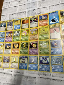 Pokemon Base Set Non Holo Lot of 56 Cards WOTC TCG LP/NM Pokemon - NO DUPES - Image 3
