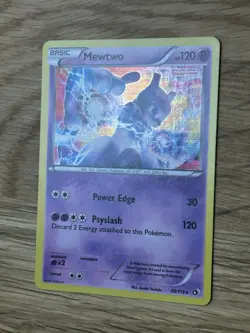 Mewtwo 53/113 Holo Rare Legendary Treasures LP Pokemon Card - Image 4