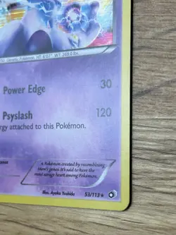 Mewtwo 53/113 Holo Rare Legendary Treasures LP Pokemon Card - Image 5