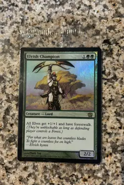 1x Elvish Champion - Foil English 8th Edition MTG Magic MP Sealed - Image 1