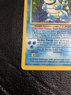 B6 Pokemon TCG Blastoise Holo Rare Card 2/130 Base Set 2 - Image 5