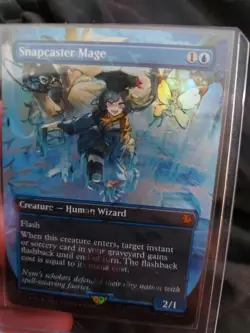 MTG Snapcaster Mage [Chocobo Track Foil] Final Fantasy FIC 0469 Mythic NM - Image 2