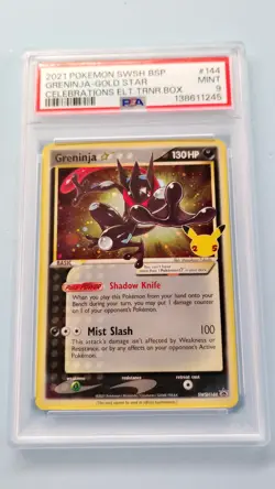Greninja PSA 9 2021 Pokemon Celebrations Gold Star Black Star Promo SWSH144 🐸 - Image 1