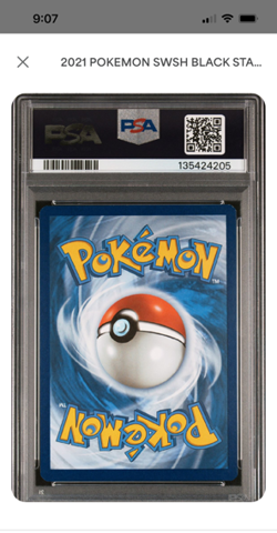 2021 POKEMON CELEBRATIONS GRENINJA GOLD STAR SWSH144 ETB BLACK PROMO 144 PSA 9 - Image 2
