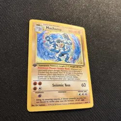 Pokemon TCG Machamp Holo Rare 1st Edition Card Base Set 8/102 - Image 2