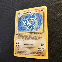 Pokemon TCG Machamp Holo Rare 1st Edition Card Base Set 8/102 - Image 4
