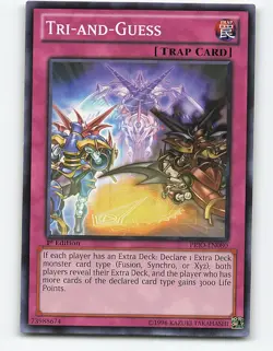 Tri-and-Guess #PRIO-EN080 1st Edition Yugioh Card - Image 1