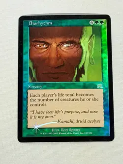 MTG FOIL Biorhythm Onslaught Magic the Gathering - Image 1