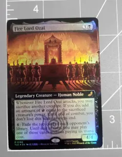 Fire Lord Ozal FOIL Extended Art- MTG Avatar: The Last Airbender TLA - Image 3