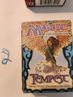MTG *Tempest "Deep Freeze" preconstructed Deck Box* (Used) Magic the Gathering - Image 1