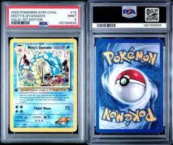 2000 Pokemon - 1st Edition Misty’s Gyarados Holo Rare Gym Challenge 13/132 PSA 9 - Image 3