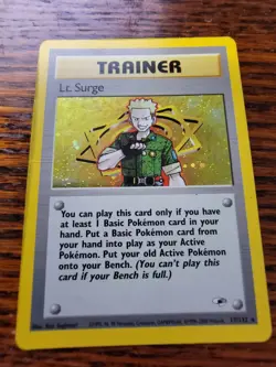 PL - Lt. Surge 17/132 | Pokemon Gym Heroes | Holo Rare - Image 1