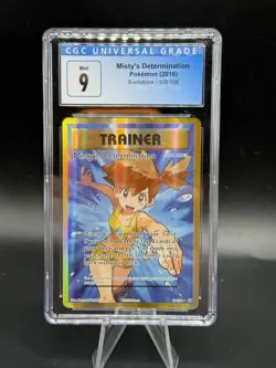 Misty's Determination 108/108 Evolutions Full Art CGC 9 Mint Pokemon - Image 1