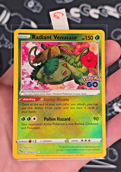 Radiant Venusaur 004/078 Pokemon GO TCG Set Holo - NM - Image 1
