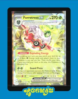 Forretress ex 002/091 SV: Paldean Fates Holo Pokemon - Image 1