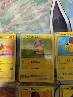 Pokemon Ash’s Pikachu “I Choose You” Promo Complete Set 7 of 7 near mint! - Image 3