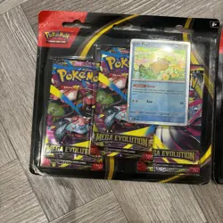 Pokemon Mega Evolutions 3 Pack Blister Sealed (Psyduck And Golduck) - Image 2
