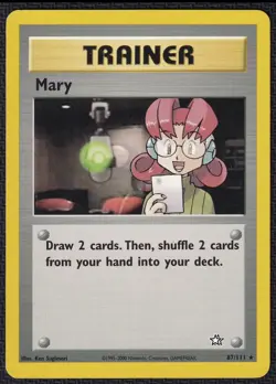 Pokemon Mary 87/111 Non-Holo Rare Neo Genesis - Image 1