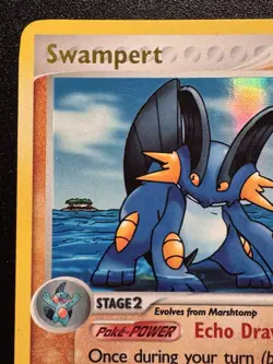 Swampert 27/100 EX Crystal Guardians Pokemon Card Reverse Holo Foil Rare MP - Image 3