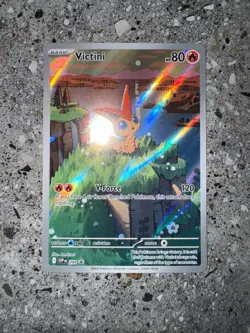 Pokemon TCG Cards Victini SVP208 Promo Illustration Rare NM-M (Standard Size) - Image 3