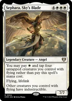 MTG Magic the Gathering Sephara, Sky's Blade (54/1173) Commander Masters LP - Image 1