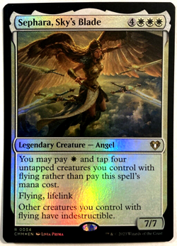 MTG Sephara, Sky's Blade FOIL Commander Masters 0054 NM - Image 1