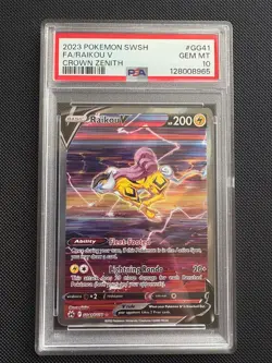 Raikou V Alt Art - Pokemon SWSH Crown Zenith - GG41/GG70 PSA 10 Gem Mint - Image 1