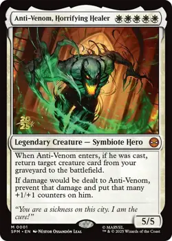 Anti-Venom, Horrifying Healer [Marvel's Spider-Man Prerelease Promos] Foil Near - Image 1