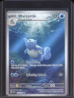 2023 Pokemon Scarlet & Violet Mew EN 151 171/165 Wartortle Illustration Rare - Image 1