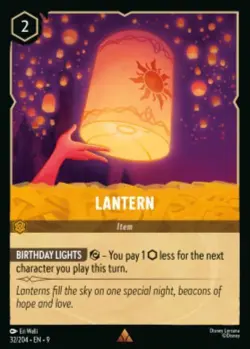 Lantern 32/204 Fabled COLD FOIL Disney Lorcana - Image 1