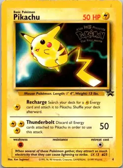 Pikachu (Movie Promo) Promo WoTC Promo 04/53 HP - Image 1