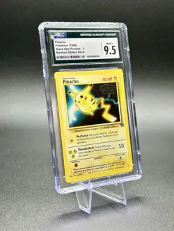 Pikachu (Movie Promo) 04/53 WOTC Promo Pokemon Black Star Promo CGC 9.5 MINT+ - Image 1