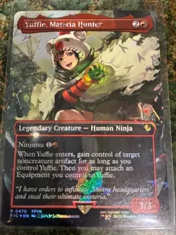 Yuffie, Materia Hunter (Borderless) (Chocobo Track Foil) Commander: Final... - Image 1