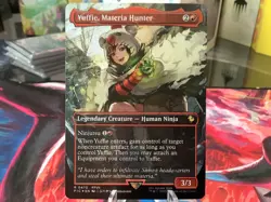 Yuffie, Materia Hunter (Borderless) (Chocobo Track Foil) Commander: Final Fantas - Image 1