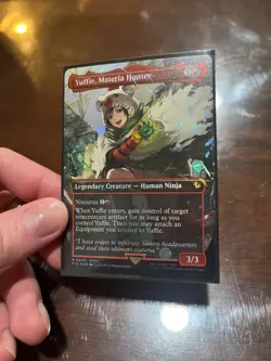 Yuffie, Materia Hunter (Borderless) (Chocobo Track Foil) Commander: Final... - Image 1